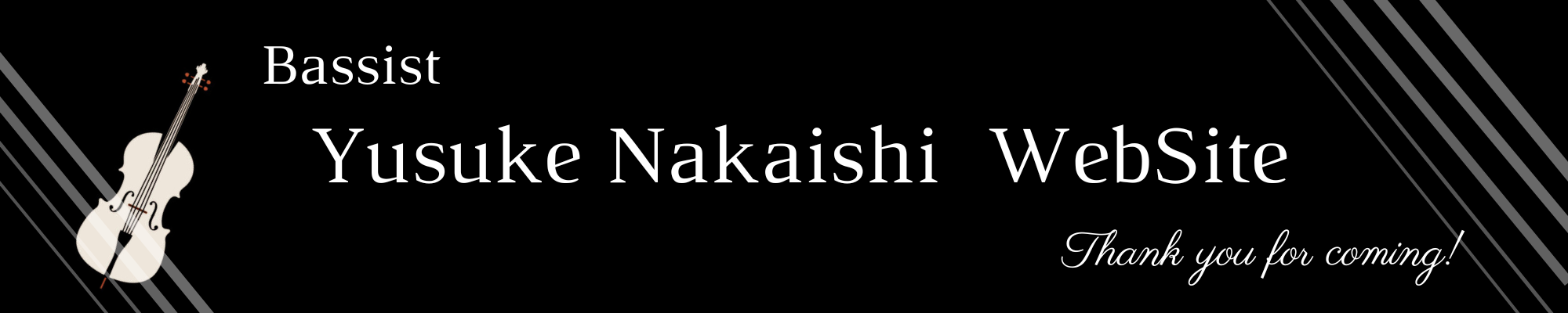 Bassist Yusuke Nakaishi Home page